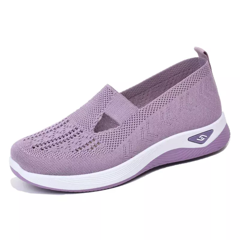 Женские Дышащие туфли на мягкой подошве, удобные повседневные туфли на плоской подошве с вырезами, лето 2023