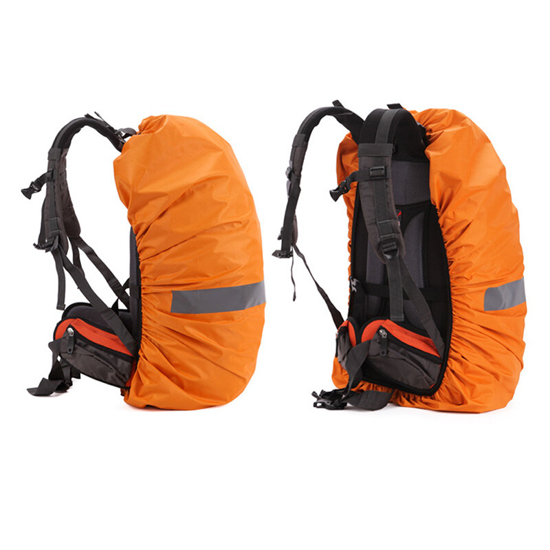 Cubierta de lluvia ultraligera portátil ajustable, mochila impermeable, senderismo al aire libre, Campamento, escalada, tira reflectante de seguridad, 18-70L