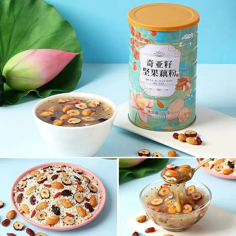 Wholesale Quick Thick , Red Date and Lotus Root Powder Soup 500g/can NO teapot