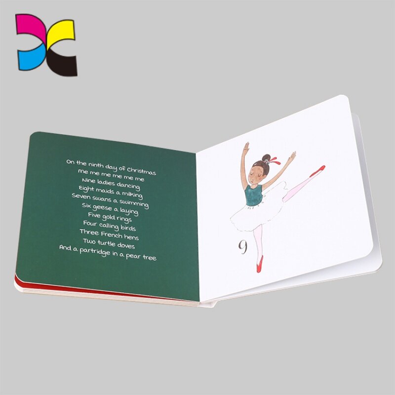 맞춤형 하이 퀄리티 라미네이트 컬러 프린팅 아기 미술 교육 판지 책