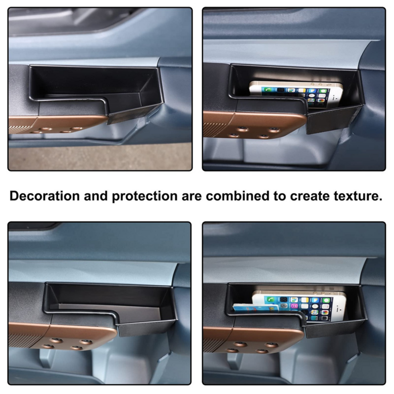 Ящик для хранения для передней и задней дверей Ford Maverick 2022 2023, ящик для хранения на дверь автомобиля, органайзер для перчаток, ручка-лоток
