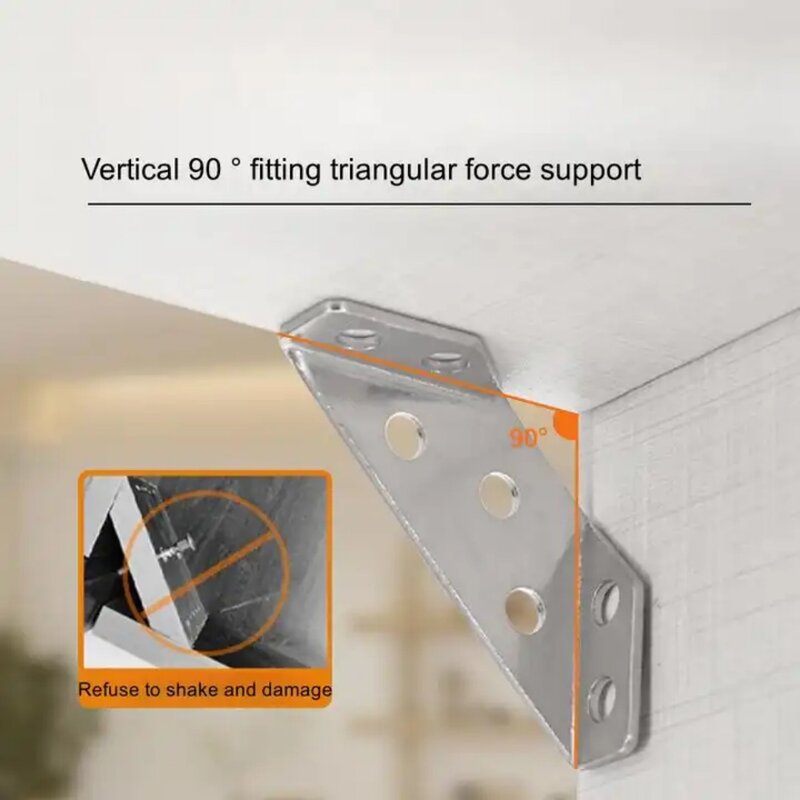 Staffa angolare in acciaio inossidabile staffa angolare multifunzione supporto triangolare supporto per ripiano per attrezzi hardware staffa per appendere l'armadio