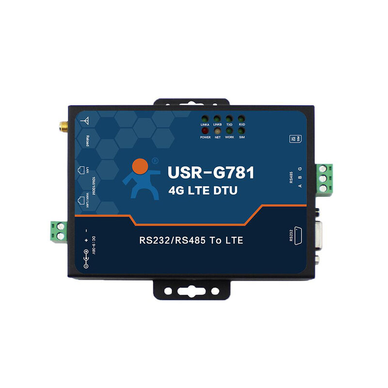 โมเด็ม4G LTE อุตสาหกรรม USR-G781พอร์ตอนุกรม RS485 RS232ไปยังอุปกรณ์แปลงเซิร์ฟเวอร์อีเธอร์เน็ต