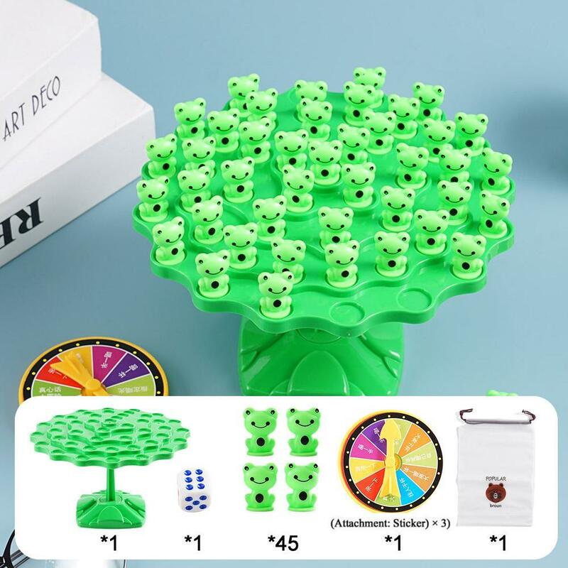 Montessori Mathe Spielzeug Spaß Balance Baum Balancing Balance Tischplatte Brettspiel Spiel Geschenk Interaktion Eltern-Kind-Spielzeug s4s3