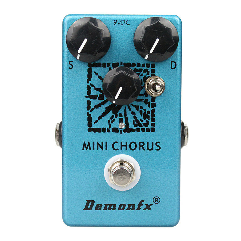 Demonfx-MINI CHORUS, Pedal de efectos de guitarra de alta calidad, Chorus con True Bypass