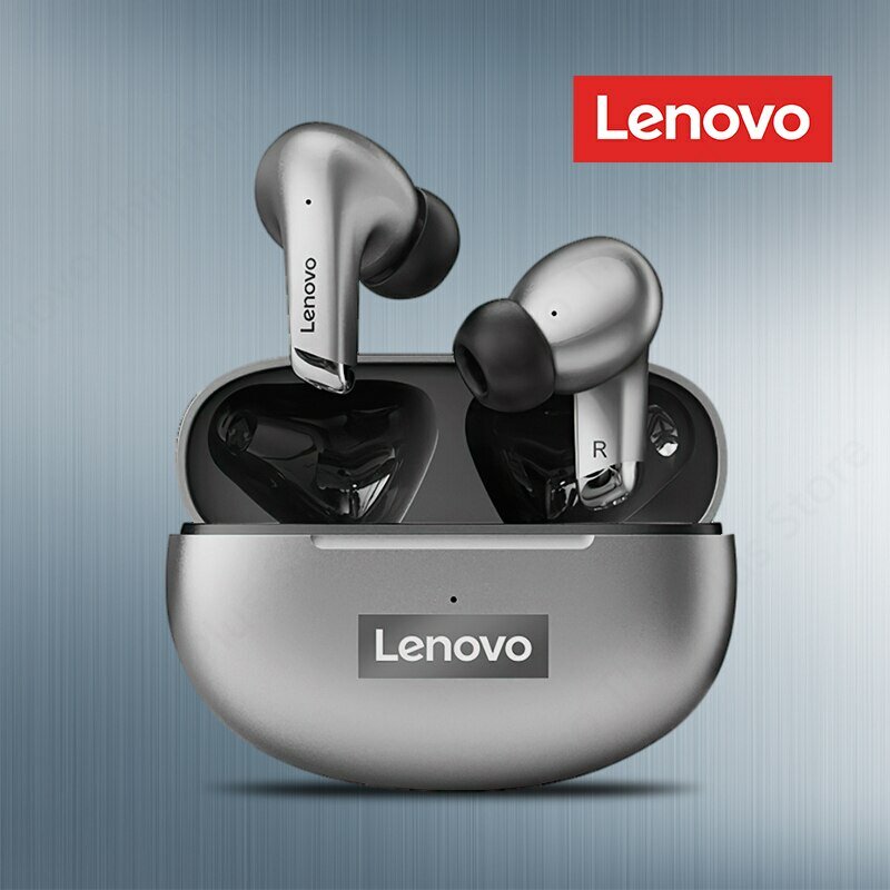 سماعات Lenovo LP5 الأصلية سماعات أذن موسيقى HiFi سماعات أذن رياضية مقاومة للماء سماعات أذن جديدة