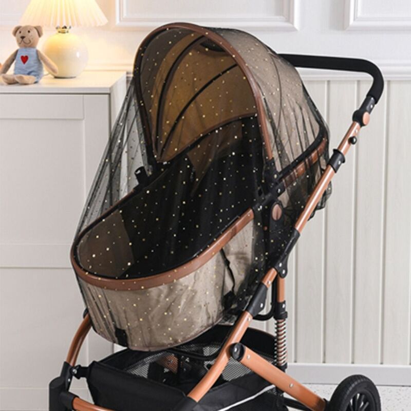 Gauze Breathable Baby Activity Supplies Baby Stroller Mosquito Curtain Stroller Accessory Pram Net Baby Sunshade Mosquito Net