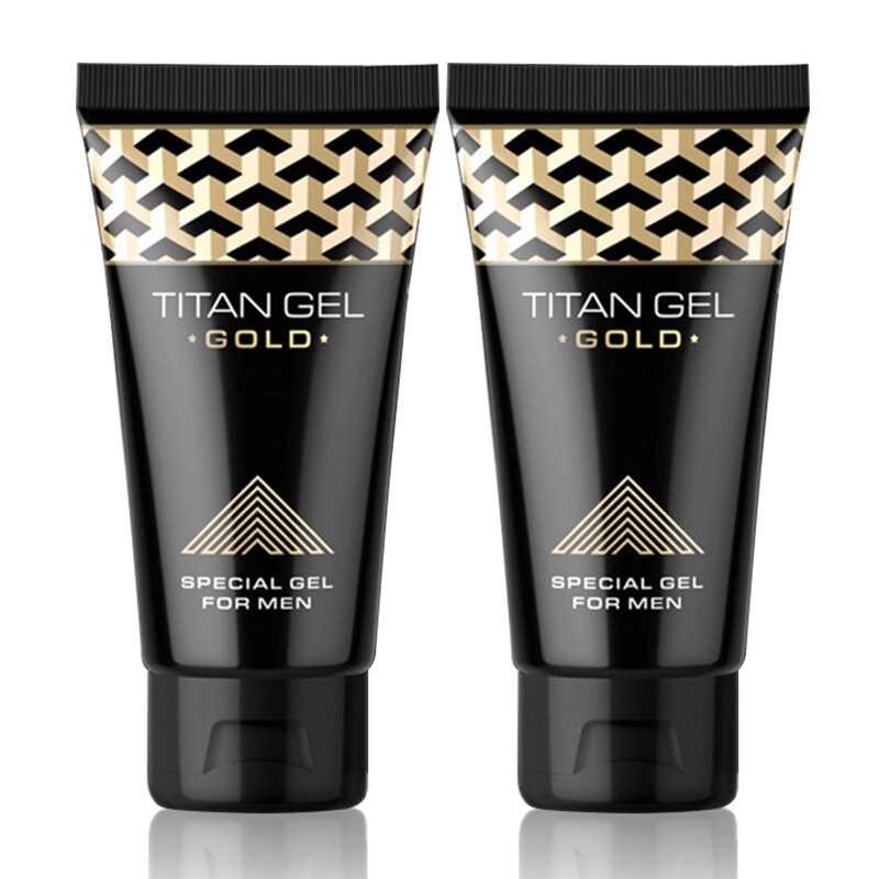 2 pezzi Titan Gel Gold Essential Oil Titan Gel crema per l'ingrandimento della crema per il pene originale ingrandisci la crema XXL del pene per il pene maschile