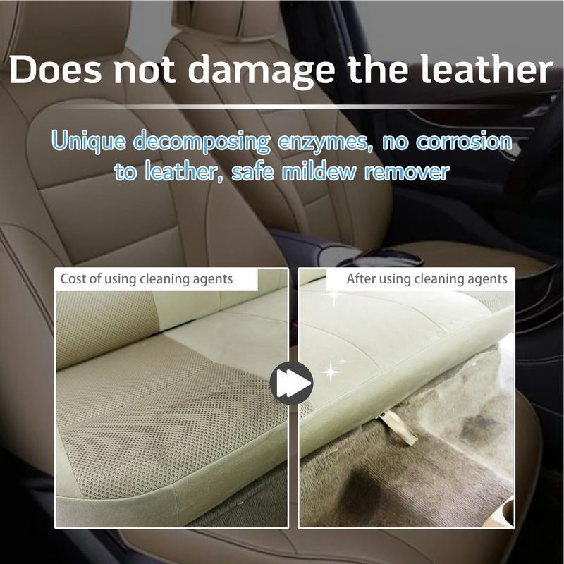 Couro Seat Cleaner Spray para sofá, suprimentos de manutenção, líquido, duradouro, 120ml