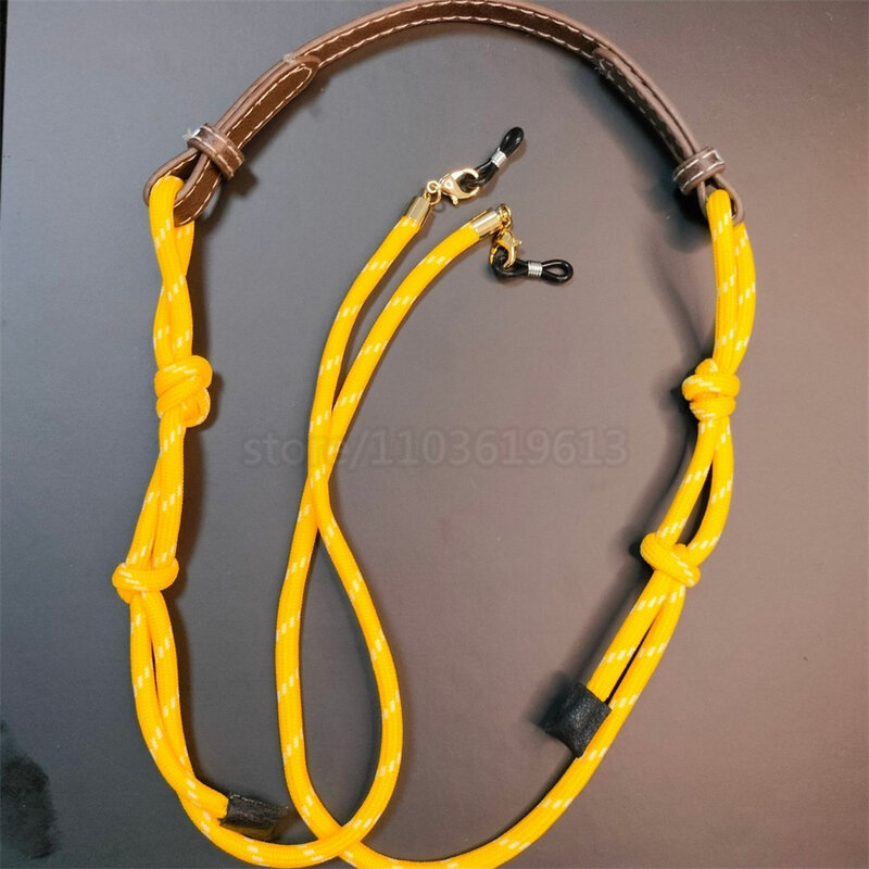 Cordón de cristal con nudo para mujeres y hombres, accesorios bonitos, diseño de pasarela, cuerda alrededor del cuello, opción de colores, 2024