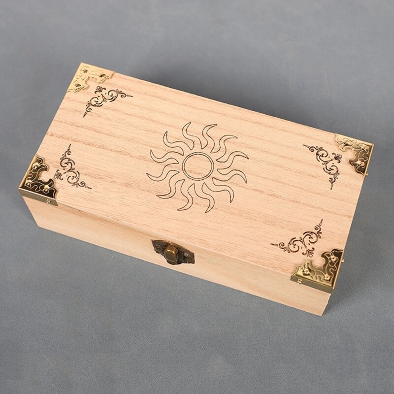 Handmade Wood Playing Card Holder Boxes Storage Playing Card Travel Tarot Game Cards  Decorative  Card Boxes R66E
