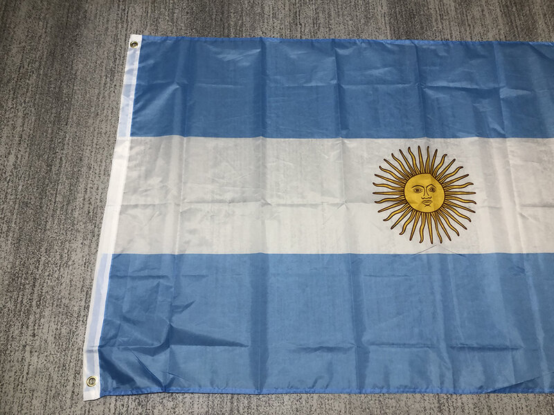 Zxz Gratis Verzending Argentinië Vlag 90*150Cm Polyester Arg Ar Argentinië Vlag Indoor Outdoor Decoratie