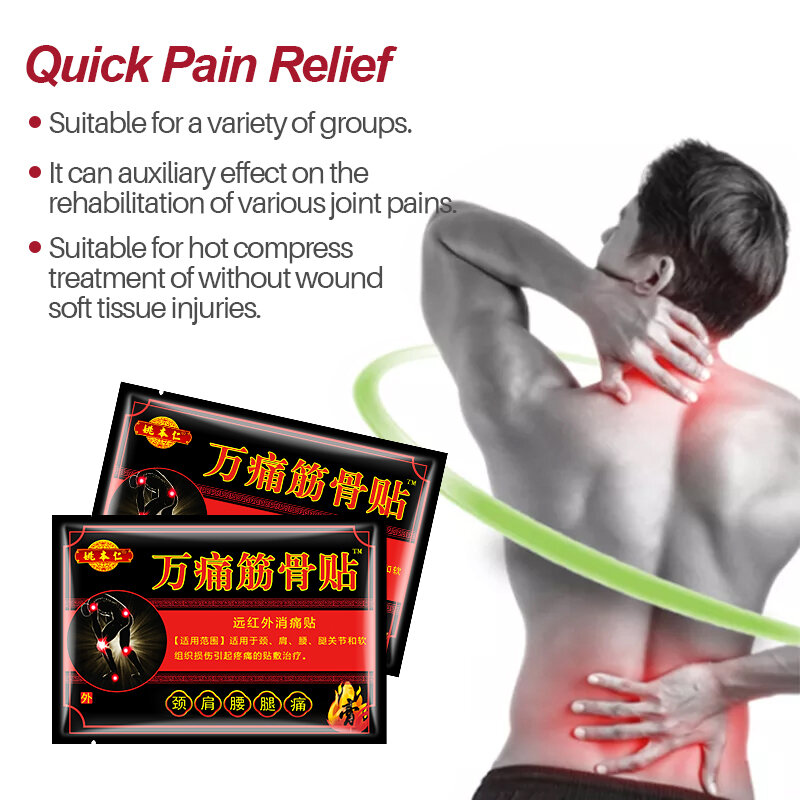 32pcs=4bags Scorpion Venom Medical Joint Plaster Knee Pain Herbal Patch Muscle Hip Bone Strain Synovitis Sticker Back Pain A934