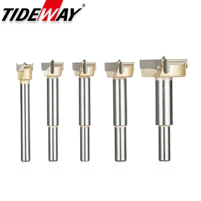 Tideway 1pcs Forstner Tips Woodworking Tools Set Wood Boring Drill Bits Self Centering Tungsten Carbide Hole Saw Cutter