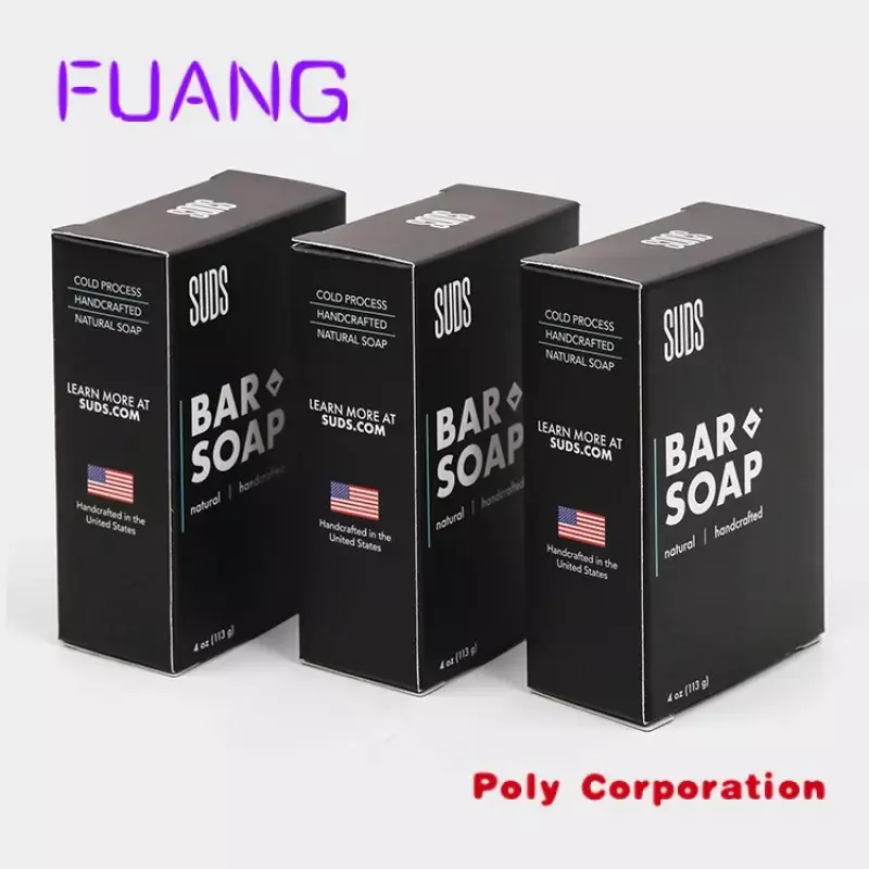 Custom OEM custom art paper soybean oil ink eco friendly soap bar packaging boxpacking box for small business