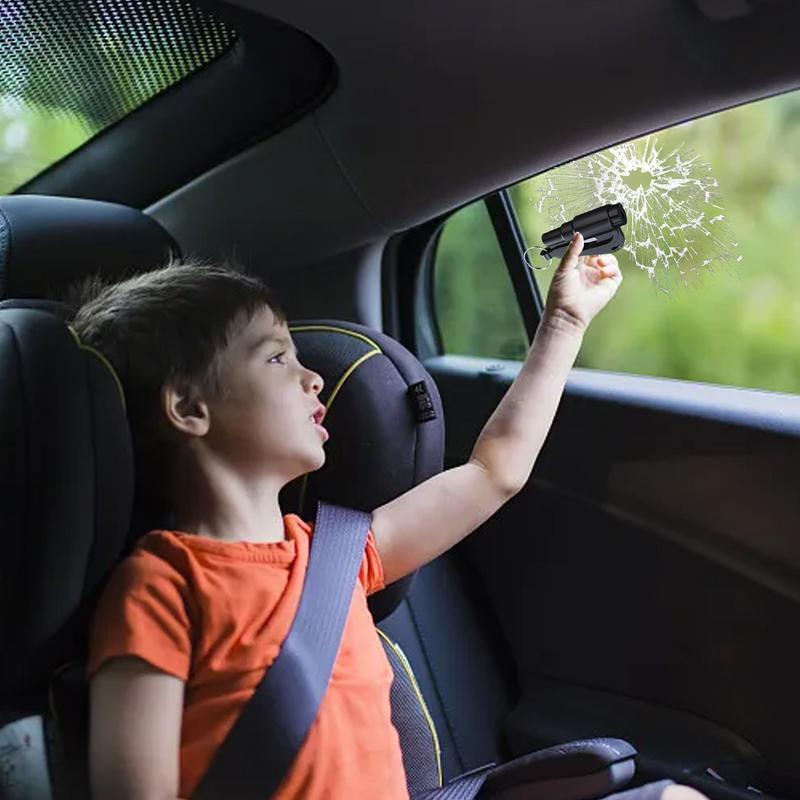 Pemecah jendela mobil, palu pembuka jendela kaca otomatis 2in1, alat keselamatan kendaraan untuk kegagalan sistem listrik