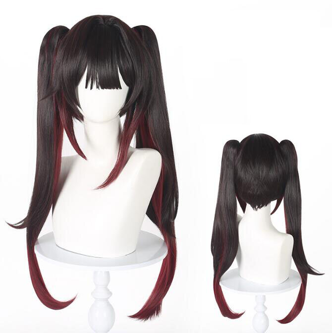 Sparkle Cosplay Wig Fiber Synthetic Wig Game Honkai Star Rail Cosplay Brown-black Mixed Brown-red Long Wig