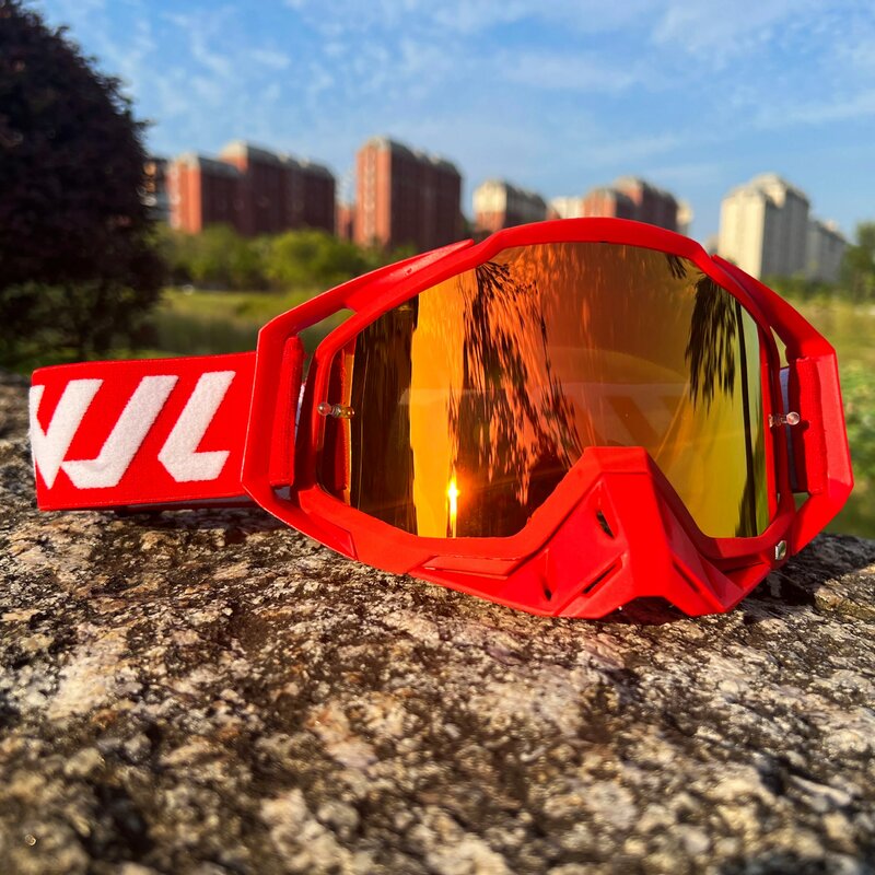 Sportowe okulary motocrossowe WJL przeciwsłoneczne okulary na motocykl Man MTB ATV maska wiatroszczelna ochrona jazda na nartach kolarstwo gogle terenowe