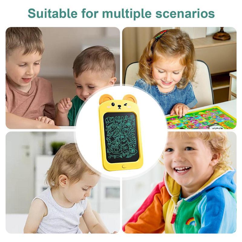 Tablette de dessin LCD pour enfants, protection des yeux, effaçable, réutilisable, écran, verrouillage, à piles