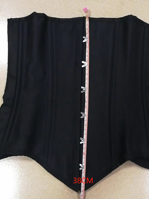 Women Cotton Double Steel Boned Waist Cincher With Crotch Wrap Court Corset Trimmer Belt Adjustable Tummy Tuck Girdle  Belly Con