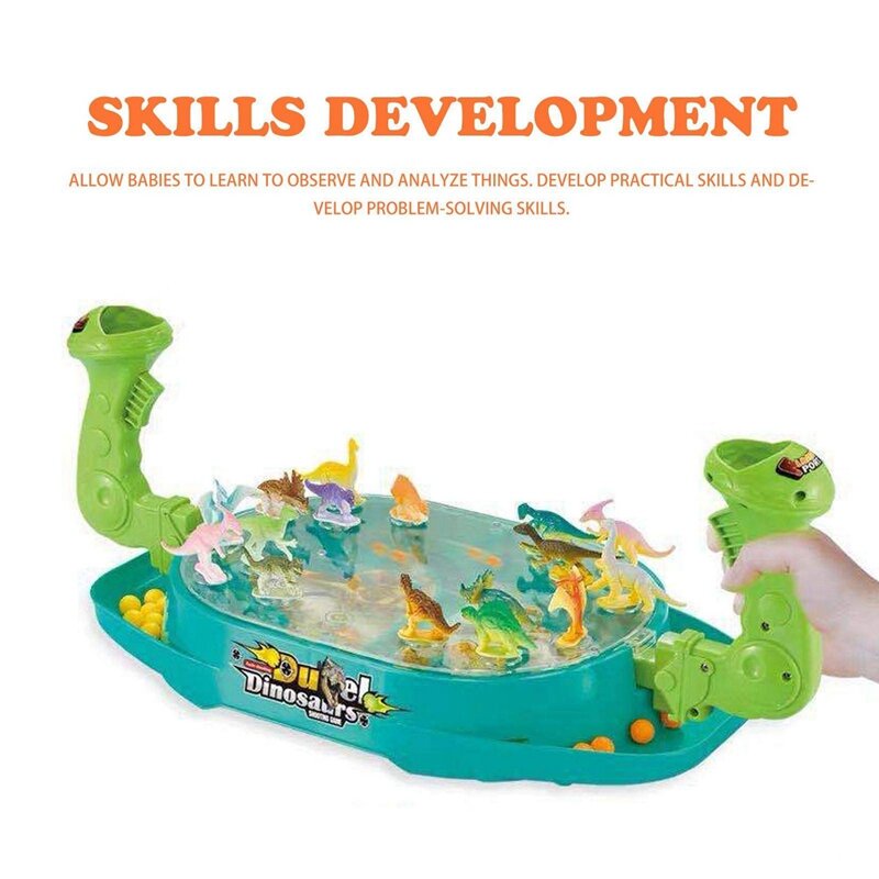 Marmer Rush dan dinosaurus bouncing orangtua-anak interaktif mode kreatif pesta papan permainan lucu permainan dalam ruangan mainan untuk anak-anak