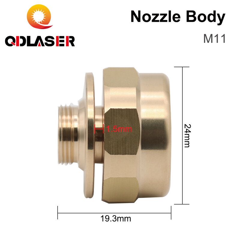 Qdlaser precitec หัวฉีดเลเซอร์ M11ชิ้นส่วนอะไหล่หัวตัดไฟเบอร์ทองแดง