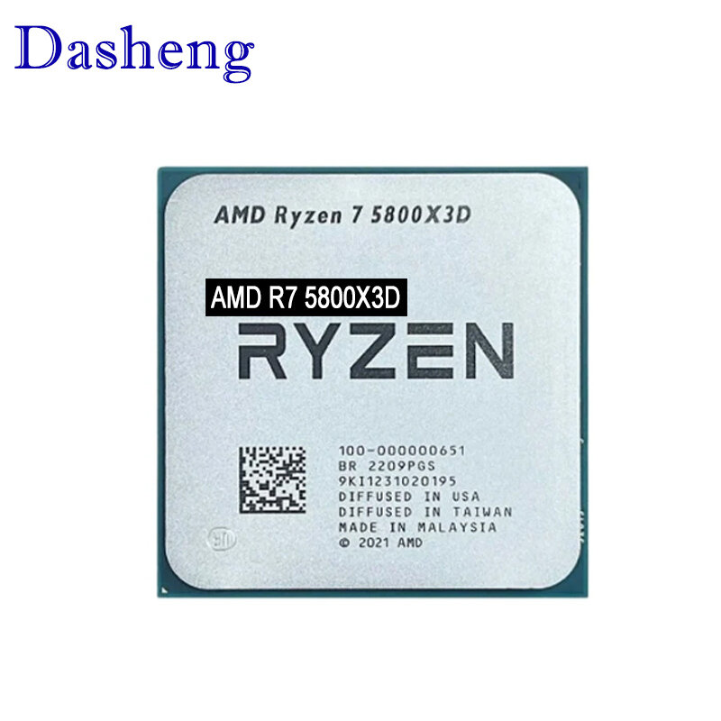 Новый игровой Процессор AMD Ryzen 7 5800X3D R7 5800X3D 3,4 ГГц Восьмиядерный 16-поточный процессор 7NM L3 = 96M 100-000000651 AMD AM4