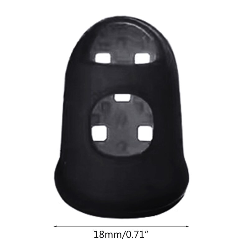 Protector punta del dedo guitarra, punta del dedo del pulgar antideslizante silicona para protección