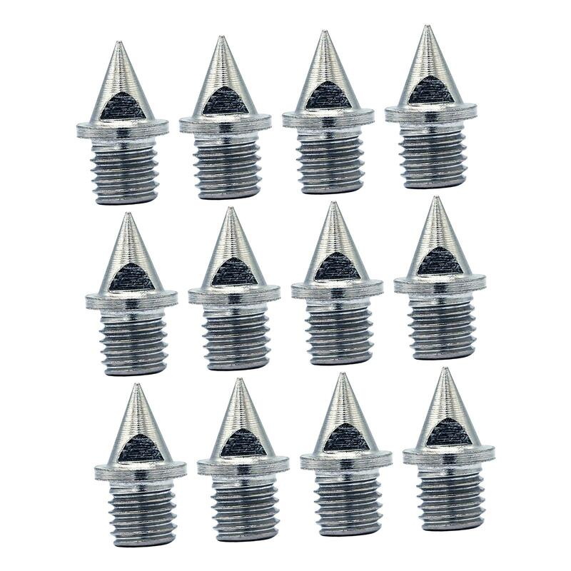 12pcs Steel Track and Cross Country Spikes, Replacement Spikes for Sprint Sports Short Running Shoes