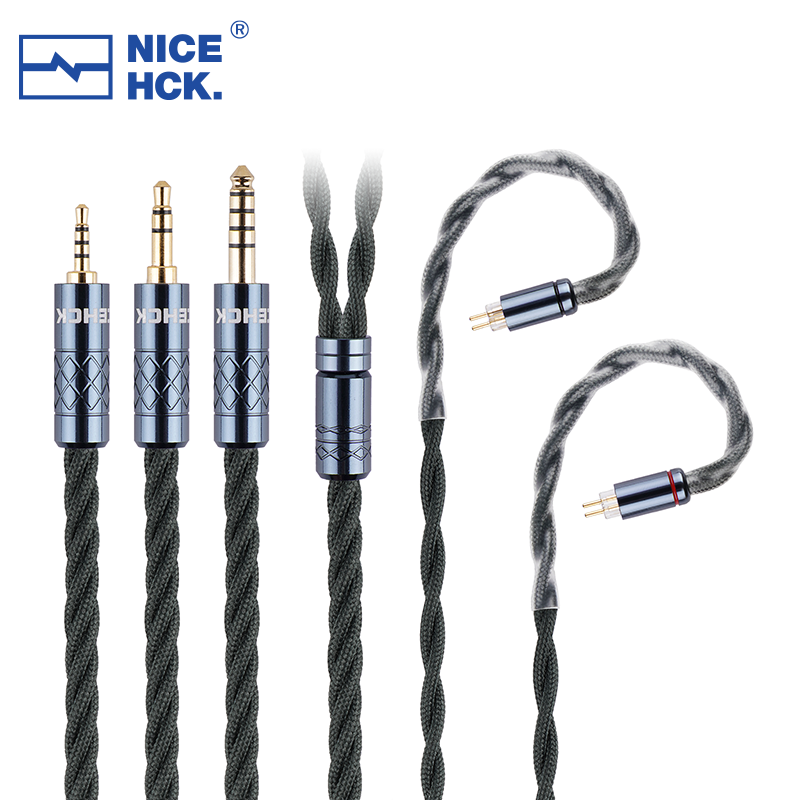 NICEHCK-Cable MeetAlice 6N Chapado en plata, Cable IEM de Audio HIFI de cobre de alta conductividad, 3,5/2,5/4,4mm, MMCX/2Pin para Blessing3 Spring