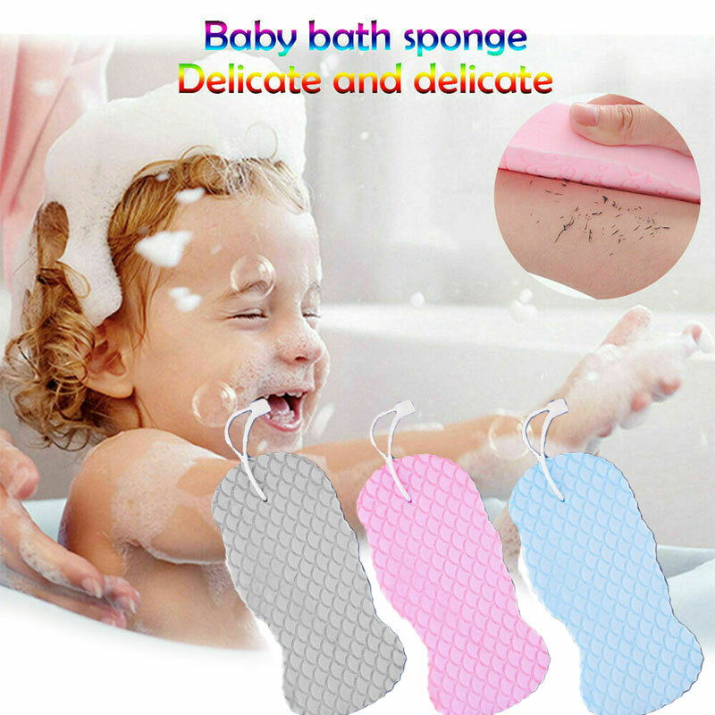 سوبر لينة الأطفال منشفة استحمام التقشير حمام فرش تدليك دون إيذاء الجلد الإسفنج منتجات غسل الحمام