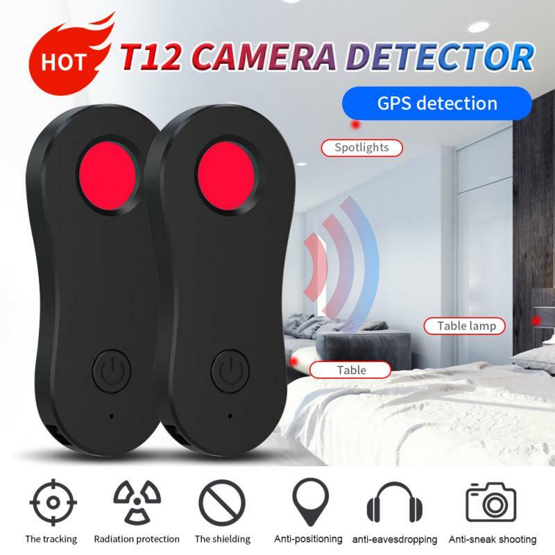 T12 detektor kamera Anti kaleng pemindai GPS, perangkat pendeteksi pelacak GPS LED IR, pemindai nirkabel Gadget perlindungan keamanan
