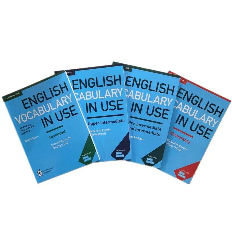 Libro de palabras en inglés, dispositivo de aprendizaje de inglés en uso, 4 libros