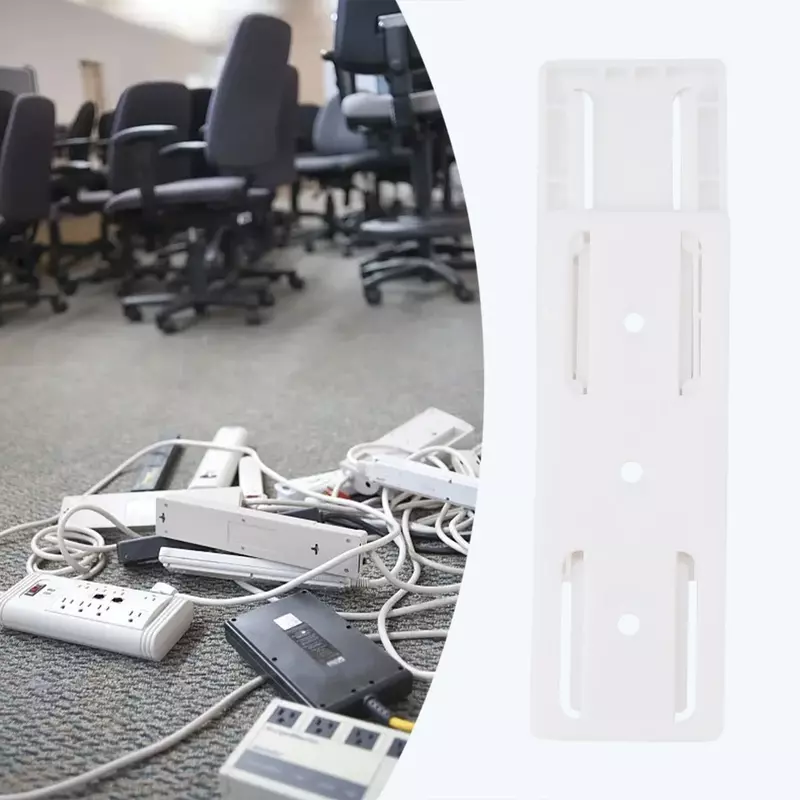 Detachable And Reusable Power Strip Holder Routers Tiles Made Of Office Reusable Acrylic Gel Suitable For Kitchen