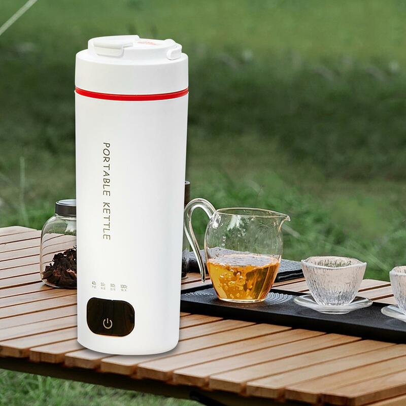 Portable Electric Heating Kettle Automatic Shut Off Insulated Small Hot Water Boiler for Chocolate Honey Water Water Travel