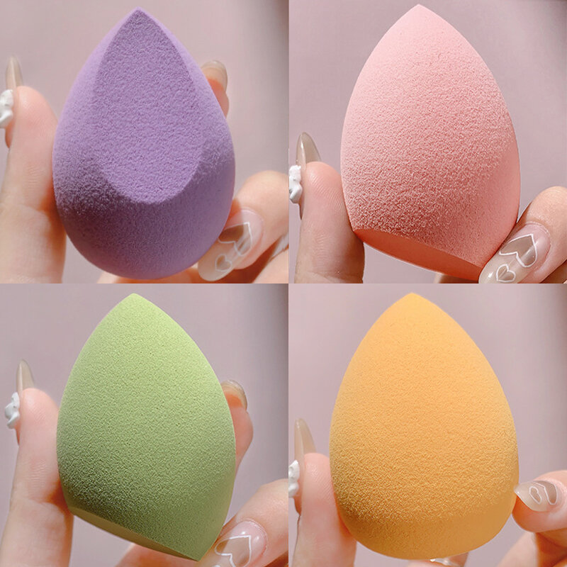 8 sztuk Puff z gąbką makijaż jajko zestaw Blender akcesoria do makijażu narzędzie korektor-krem fundacja kolorowe i multi-style puszek kosmetyczny
