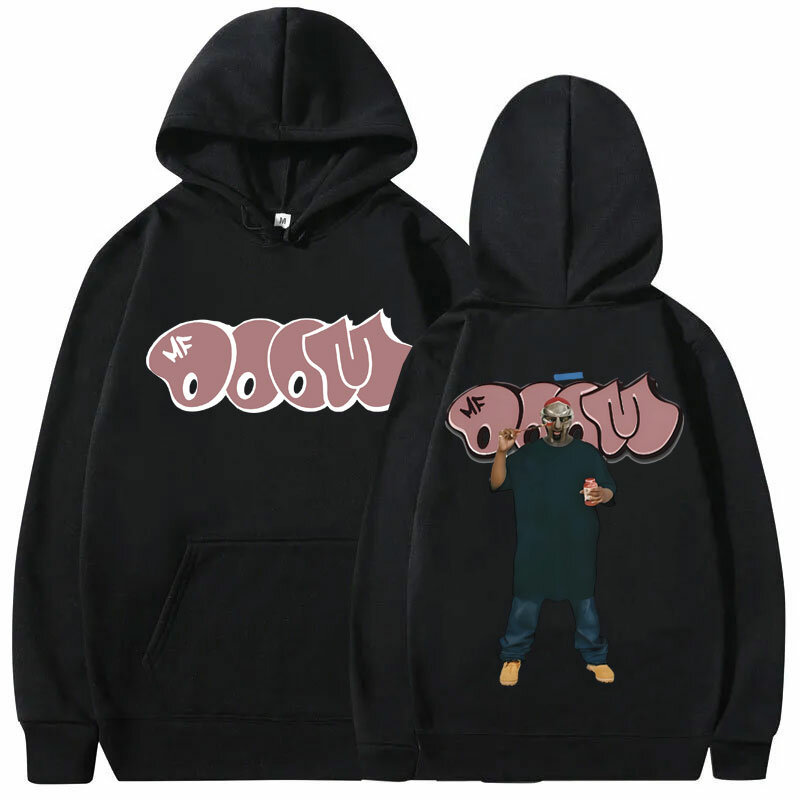 Rapper MF Doom Grafik Hoodie männliche Mode Hip-Hop-Trend Sweatshirt Männer lässig Hoodies Männer Frauen Hip Hop übergroße Streetwear