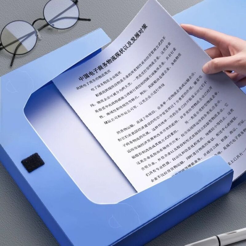 1 Stück verdickt a4 Datei Ordner multifunktion ale Papier Aufbewahrung sbox einfache haltbare pp Kunststoff Dokumenten etui