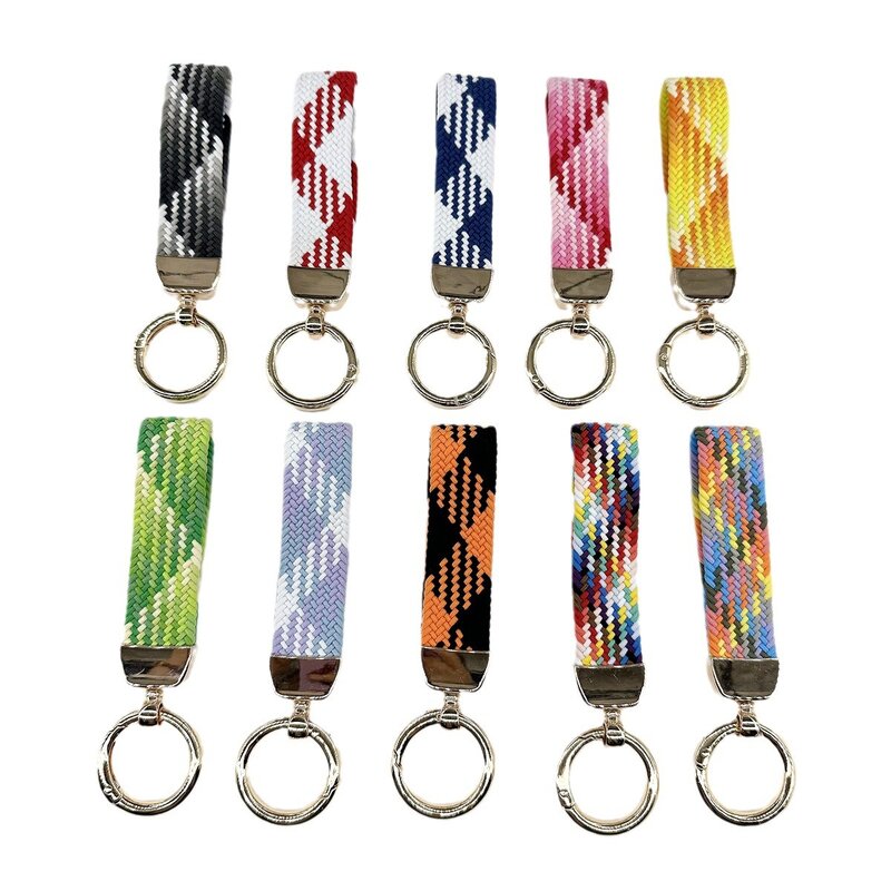 Car Keychain Amazon New Product Elastic Band Elastic Weaving Rope Nylon Rope Multi functional Bracelet