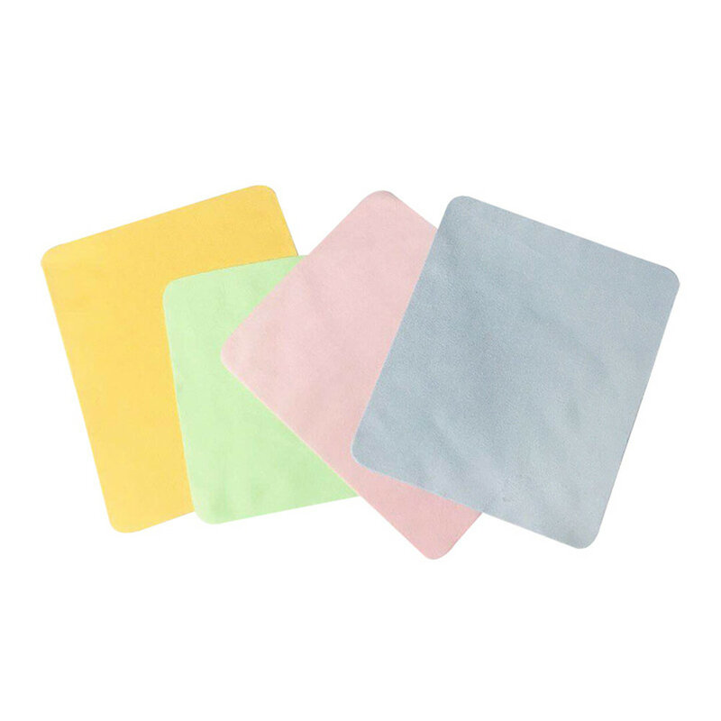 Fast Drop Shipping 1pcs Eyeglasses Cloth Chamois Microfiber Glasses Cleaning Cloth For Lens Phone Screen Cleaning