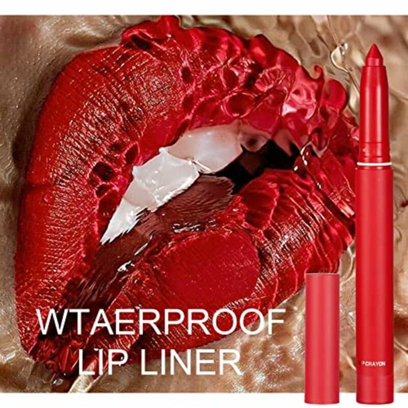 Waterproof Makeup Matte Nude Beauty Lip Liner Tattoo Double Head Lips Pencil Lipstick Pen