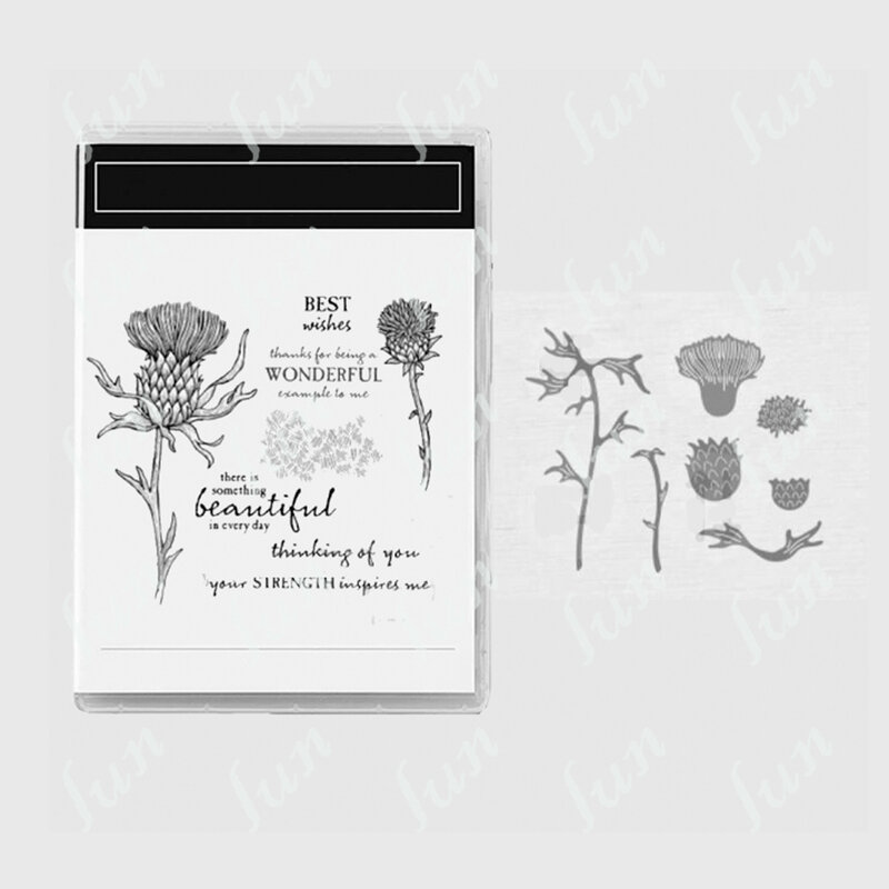 Wildflowers Sentiment Stamps and Dies New Arrivals Scrapbooking Supplies Paper Card Making Cutting Dies Crafts Decoration
