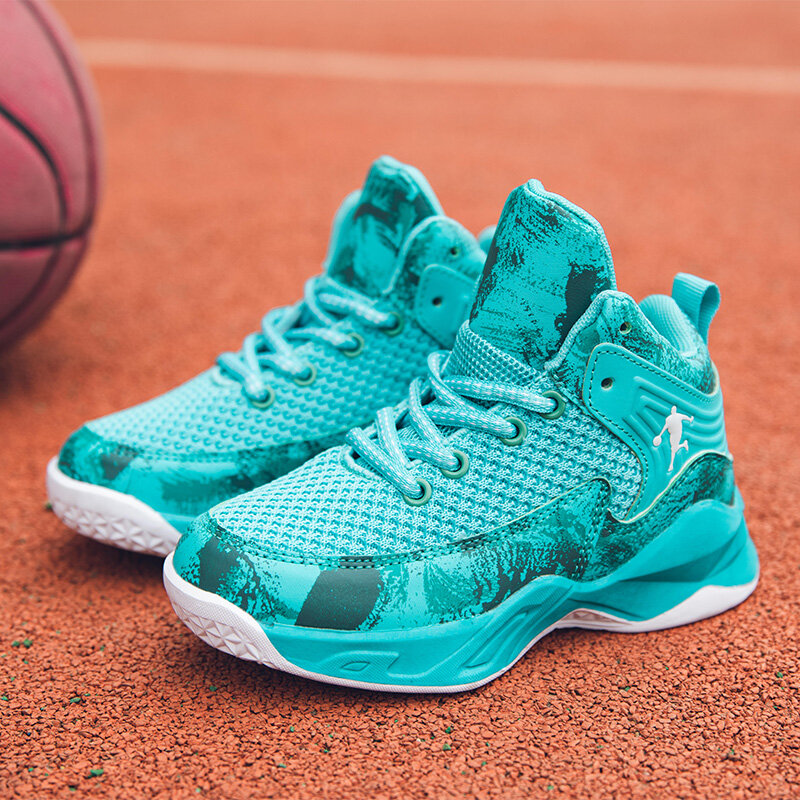 2024 nowe buty dziecięcy strój do koszykówki dla chłopców dziewczynek antypoślizgowe buty sportowe z siatką oddychające dziecięce buty sportowe na zewnątrz trampki