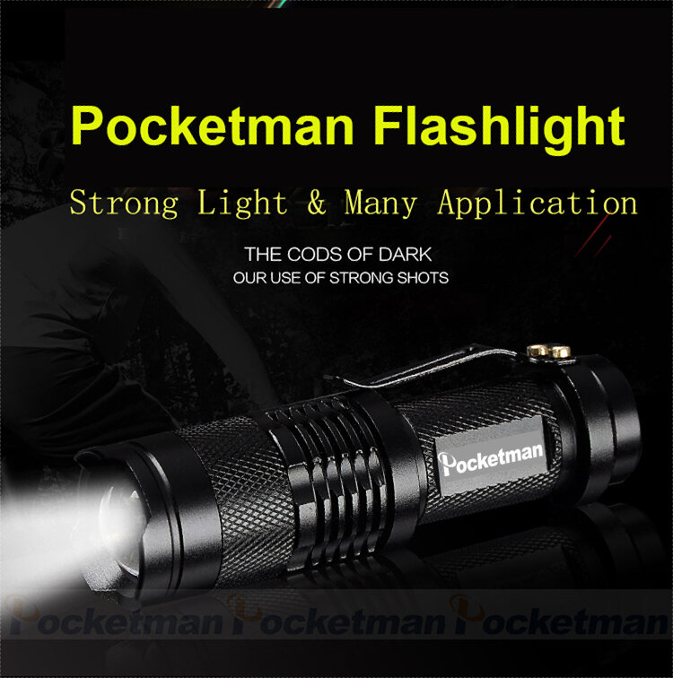 Mini Flashlight Super Bright Q5 LED Flashlights Zoomable Torch Pocket Emergency Flashlight Waterproof Torch for Camping Hiking