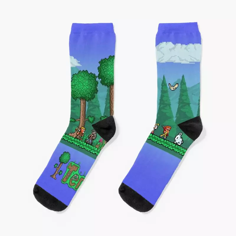 Terraria - Indie calzini da gioco antiscivolo calcio idee regalo di san valentino calzini maschili da donna