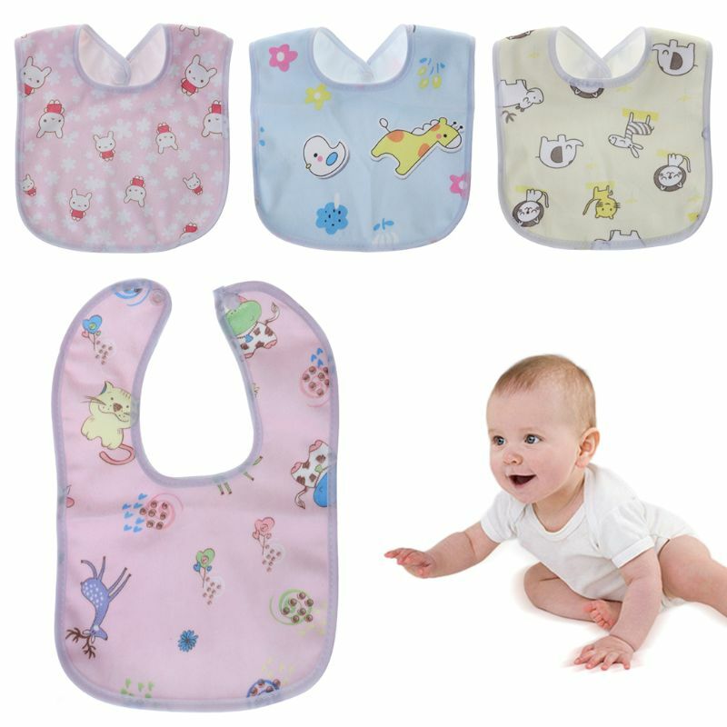Q0KB – serviette salive en coton doux, Super absorbante, pull hypoallergénique, bavoirs pour bébé avec accessoires pour en