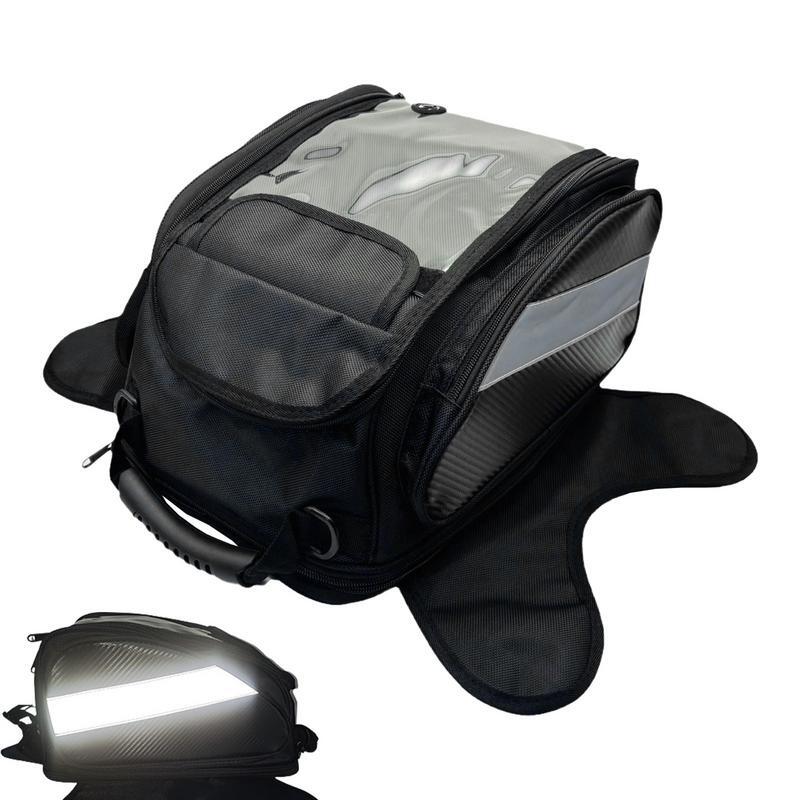Borsa per serbatoio moto borsa per carburante per moto serbatoio di navigazione per cellulare borse per moto con zaino per moto Touch Screen