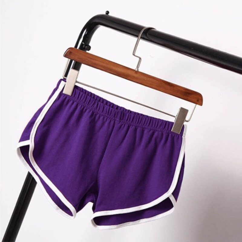 Women 2024 Women's Shorts Women's Home Casual Short, Solid Fashionable Yoga Beach Pants, Color Hot Pants Short