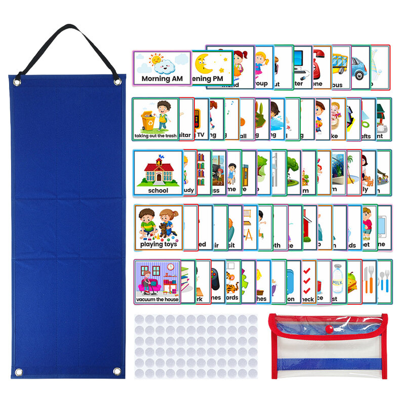 Daily Visual Schedule For Kids Chore Chart Week Schedule For Kids Children Toddlers Boys Girls Children Planner Chart Week