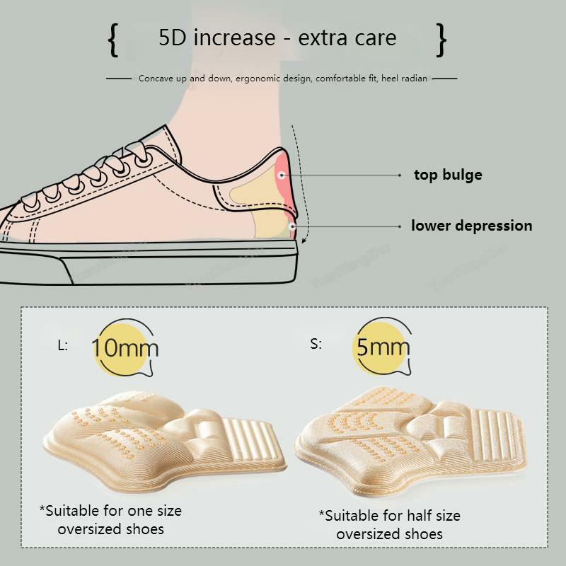 1 par calcanhar adesivos protetores de calcanhar sneaker psiquiatra tamanho palmilhas anti-usar pés almofadas de sapato ajustar tamanho de salto alto almofada inserções